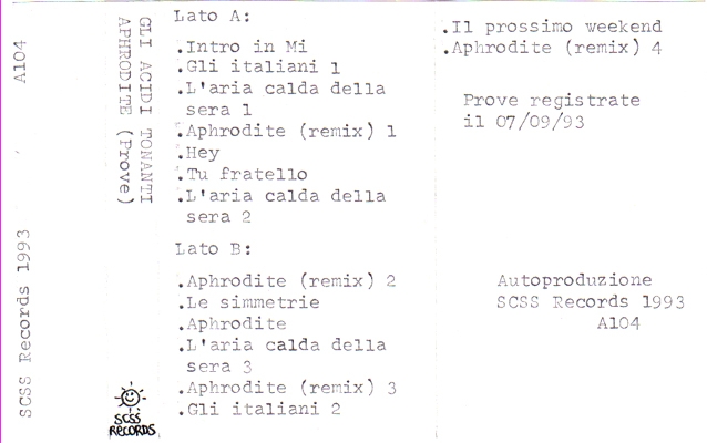 a104 gli acidi tonanti: aphrodite 1993 a104 gli acidi tonanti: aphrodite 1993